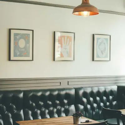 Example social post photo of a cozy cafe interior
